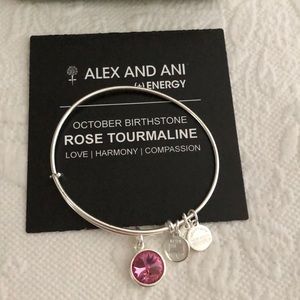 Alex and Ani Rose Tourmaline Bracelet